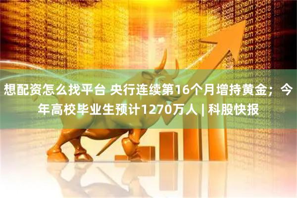 想配资怎么找平台 央行连续第16个月增持黄金；今年高校毕业生预计1270万人 | 科股快报